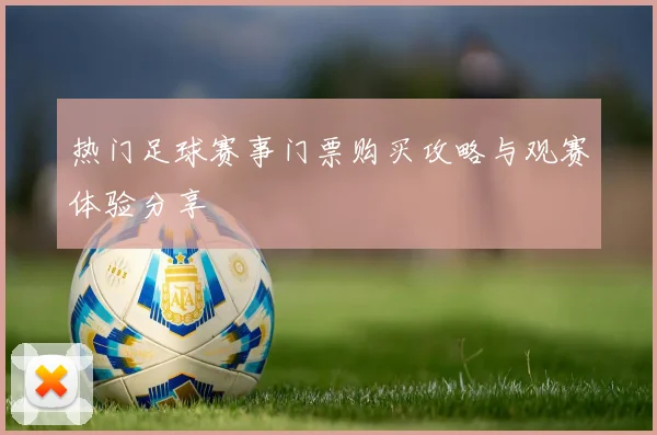 热门足球赛事门票购买攻略与观赛体验分享